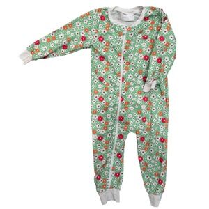 Cecil & Lou Floral Pajamas Onesie Zip